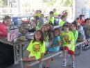 Even waiting on line is fun at Camp Gan Izzy